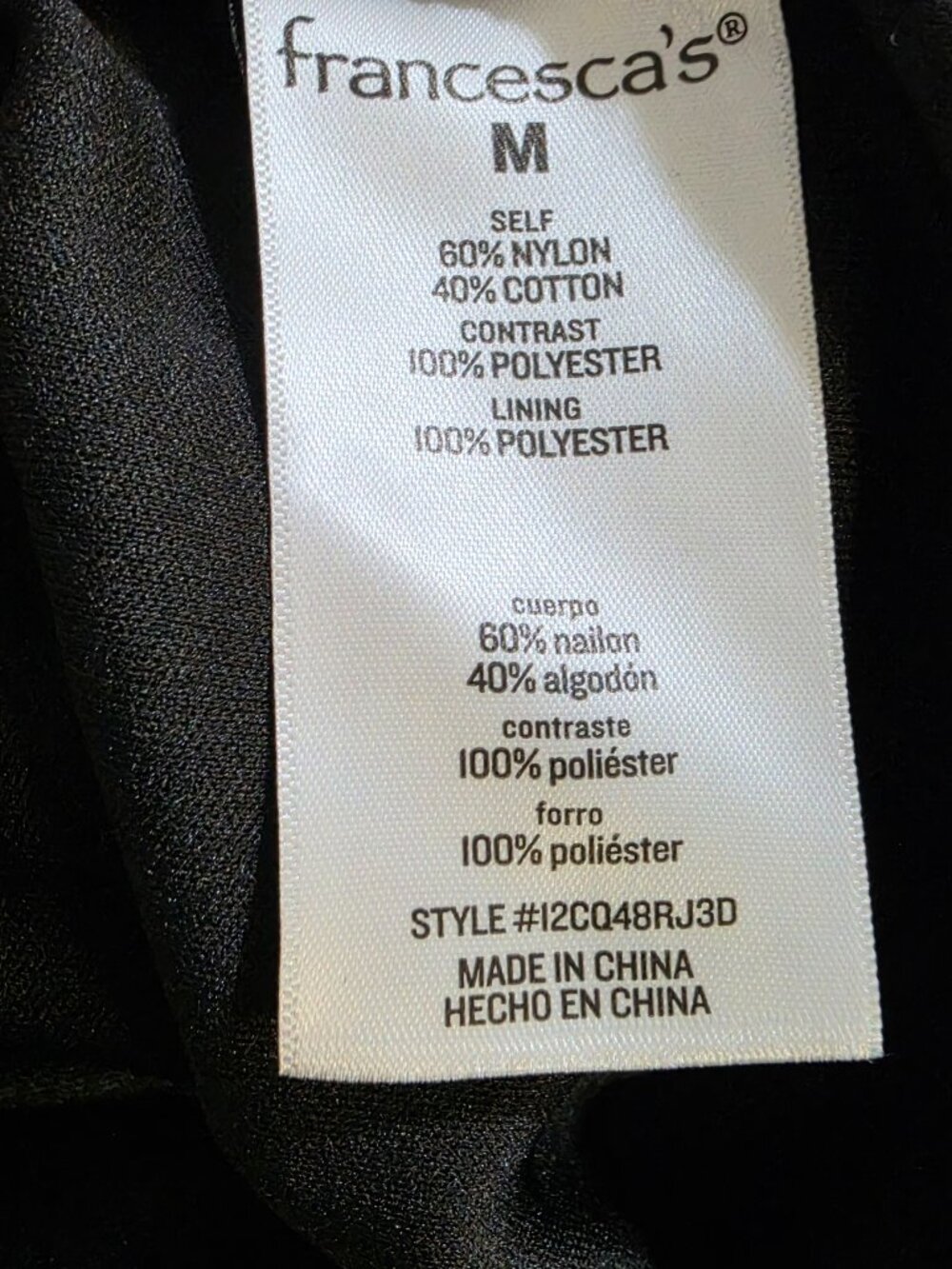 New Francesca's Black Blouse - Picture 13 of 14